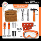 Playkidiz Kids Tool Belt Set - Adjustable Toddler Tool Belt to Pretend Construction, 15pc Durable Kids Toy Tool Set for Learning