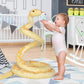 BRINJOY Giant Snake Plush Toy, 149" Lifelike Stuffed Animal, Yellow, Model BJ-T0017-Y, Ideal Gift for Kids Birthday & Baby Shower