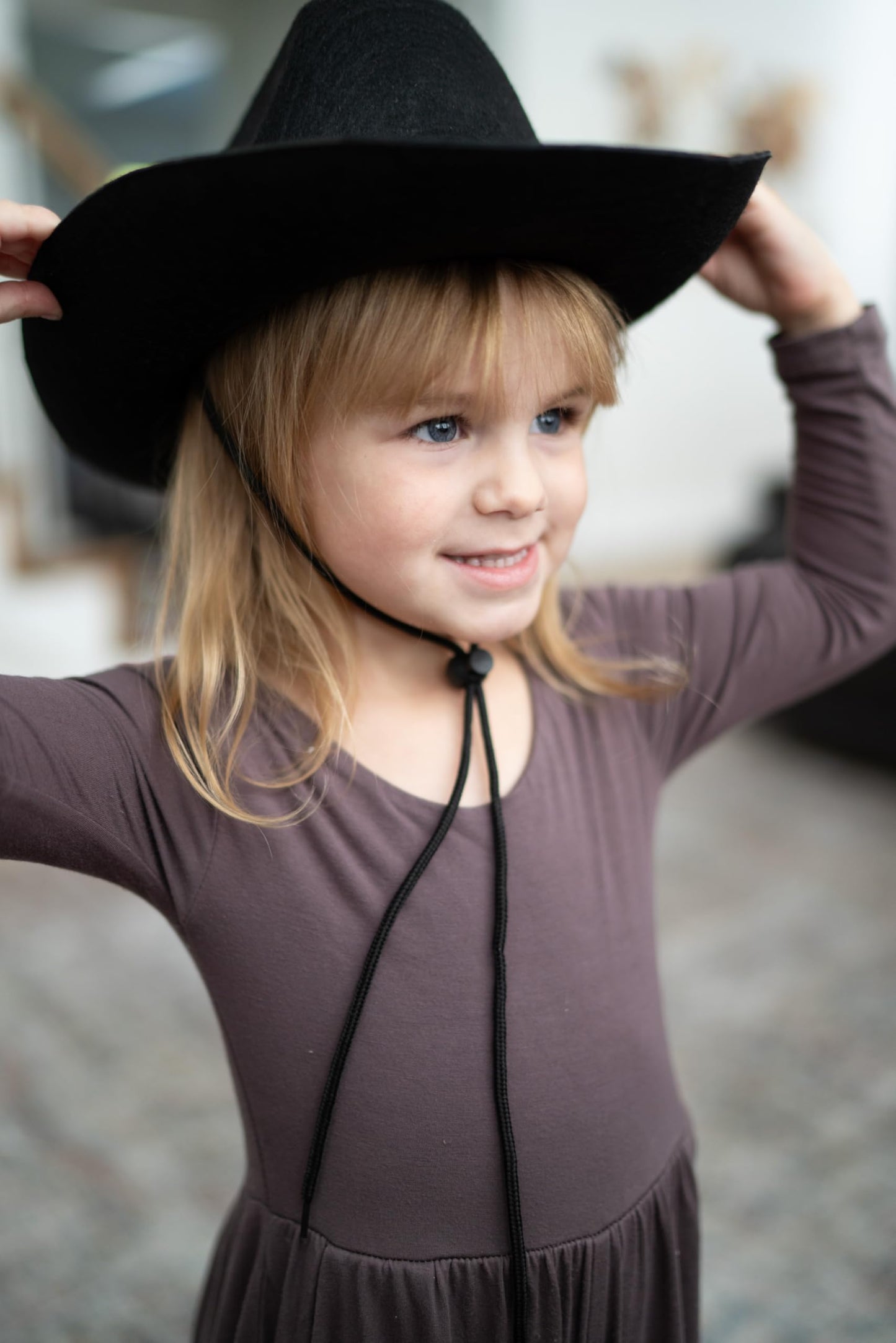 Little Adventures Costume Cowboy and Cowgirl Felt Hats (Black)