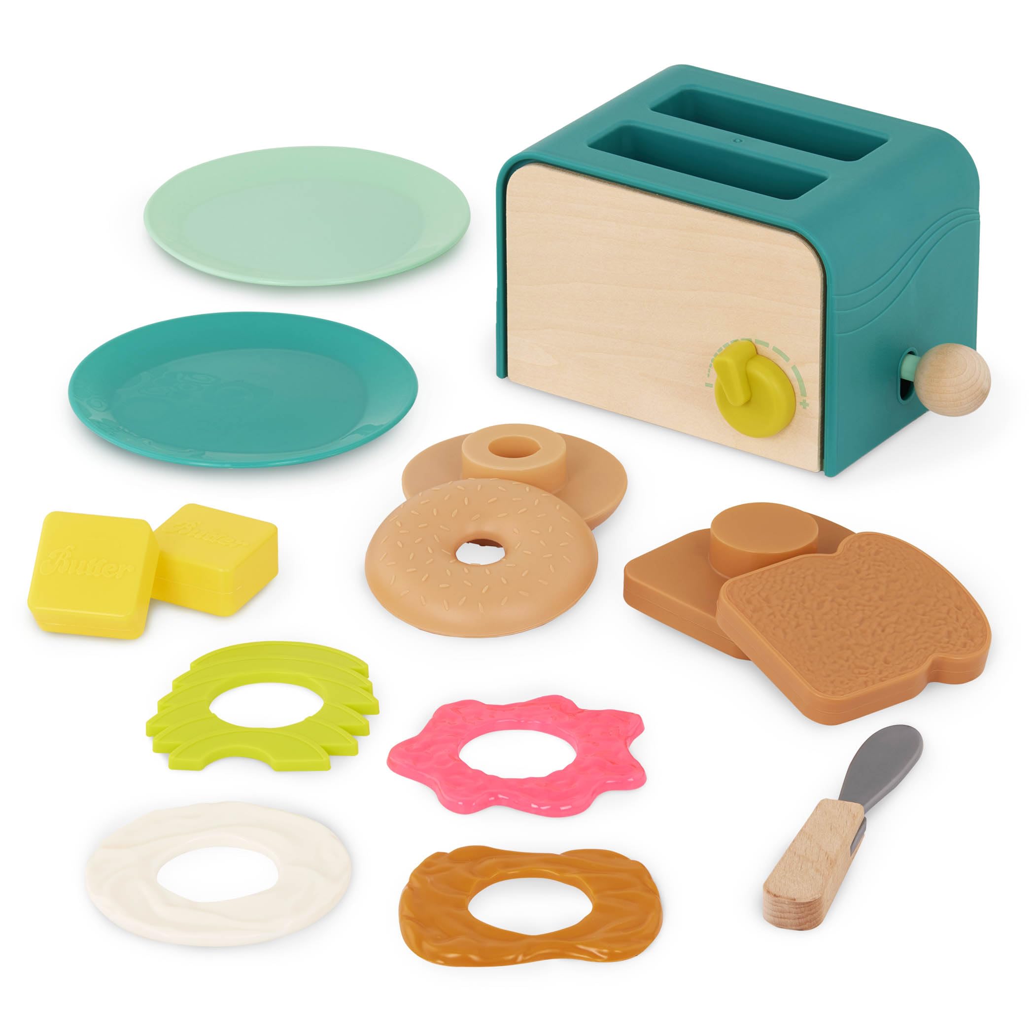 B. toys Mini Chef Toaster Playset 14pc Brunch Set Multi-color Plastic ...