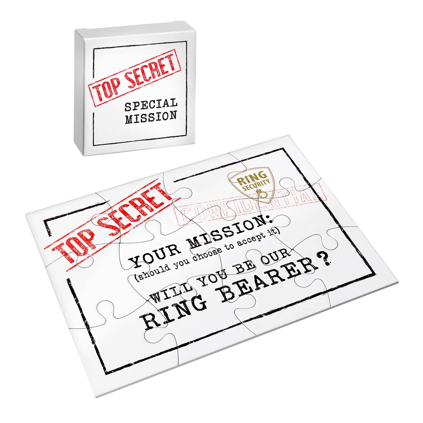 Lillian Rose Gift, Will You Be Our Ring Bearer Puzzle, One Size, White