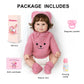 Reborn Baby Dolls 18 Inch Realistic Newborn Reborn Girl Baby Doll with Doll Clothes & Accessories Best Birthday Set for Girls Ag