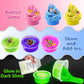 Yopinsand 12 Cups Diy Slime Kit, Slime Making Kit For Girls, Crystal Clear Slime, Glow In The Dark Slime With Add-Ins, Foam Ball