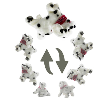Haktoys 2-Pack Flip Over Puppy Battery Operated Somersaulting, Walking, Sitting, Barking Plush Cute Little Toy Dog Great Gift For Animal And Pet Loving Toddlers And Kids