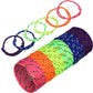 WILLBOND 216 Neon Friendship Bracelets Bulk for Kids Birthday Classroom Student Gift Adjustable Paracord Bracelets Rope Woven Ne