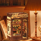 CUTEBEE Book Nook Kit - DIY Miniature House Dollhouse Kit for mature-themed and Teens  Booknook Bookshelf Decor Alley Model Build with LED Light  Gifts for Family and Friends (Memories Music Bookshop)