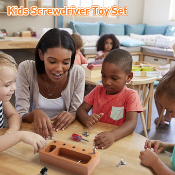 Touhkan Kids Screwdriver Toy Set, Busy Board Sensory Toys For Toddlers, Kids Tools Set Preschool Learning Activities, Fine Motor Skills Toys For 3 4 5 Year Old, Sensory Toys For Kids With Autism