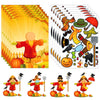 Facraft 24 Sheets Thanksgiving Crafts For Kids - Make A Scarecrow Stickers Fall Crafts For Kids Scarecrow Craft Kit With Cardboards For Thanksgiving Fall Autumn Game Party 8'X 11'