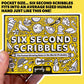 Gamely Six Second Scribbles USA - Fast & Fun Drawing Game for Kids, Teens & Adults - Black and Yellow Family Party Game