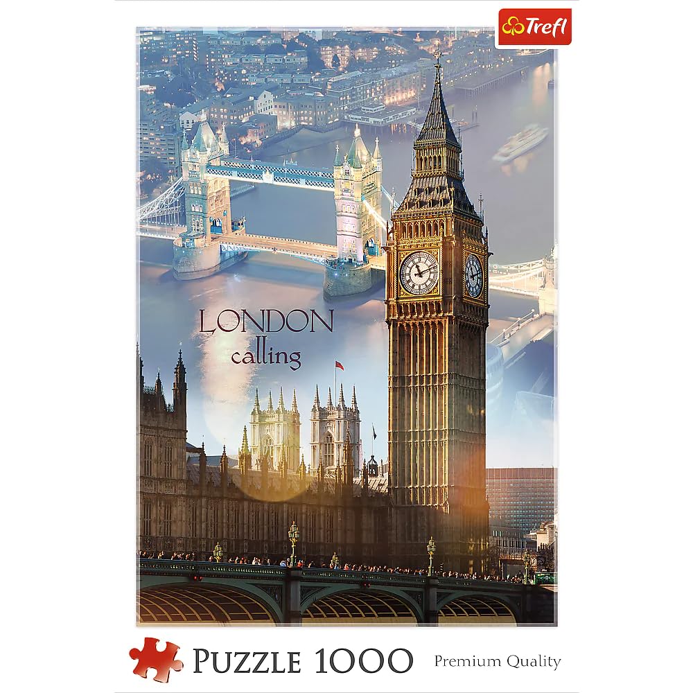 Trefl 1000 Piece Jigsaw Puzzle  London at Dawn  Multicolor
