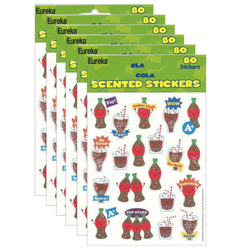 (6 PK) COLA STICKERS SCENTED