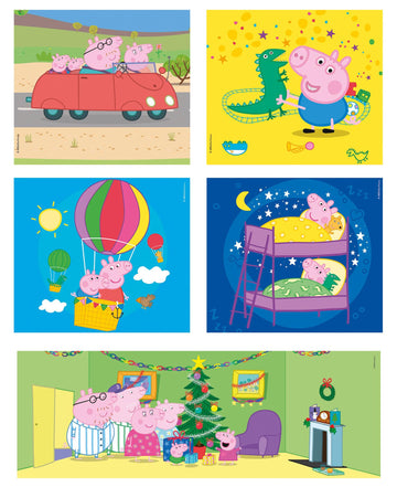 Clementoni - 20271 - Supercolor Puzzle 10 In 1 Peppa Pig (3X18, 4X30, 2X48 And 1X60 Pieces) - Jigsaw Puzzle For Kids Age 4