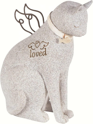 Faithful Angel Pet Memorial Figurines Or Urns - Cat Memorial Figurine
