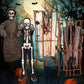 Wizland Halloween Costume Glow In The Dark Skeleton Costume Halloween Skeleton Outfit For Boys,Girls 7-9Years