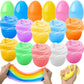12Pack Prefilled Easter Eggs with Butter Slime Bulk for Kids, Easter Basket Stuffers, Fidget Relief Non-Sticky Eggs for Kids Hun