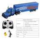 Vokodo RC Semi Truck and Trailer 18 Inch 2.4Ghz Fast Speed 1:16 Scale Rechargeable Battery Remote Control Tractor Tanker Hauler
