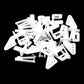 FPVDrone 10PCS 1.2mmx20cm RC Steel Pushrod Parts + 10PCS Nylon Micro Control Horns 35mmx15mm 4 Holes for RC Airplane Plane DIY P