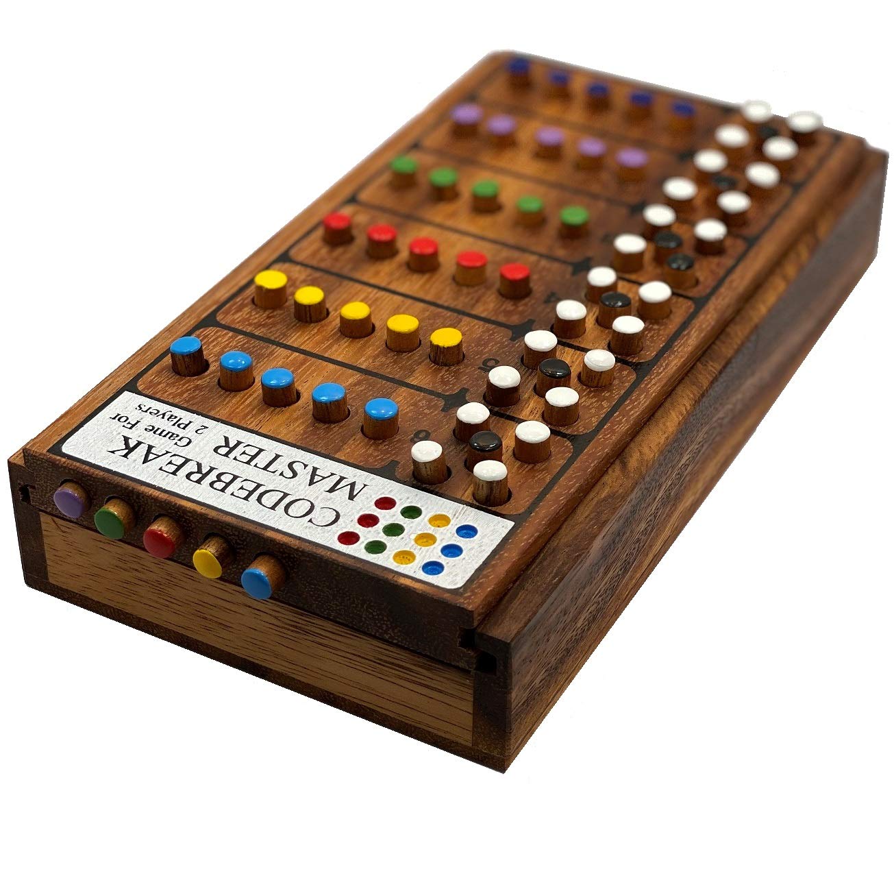 Winshare Codebreak Strategy Board Game for Adults, Wooden, Multicolor, Model 255V1, Ages 12+