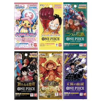 TraderzTCG One Piece Cards Pack Bundle - 6 Pack Cardboard Collection for Trading Card Enthusiasts and Anime Fans