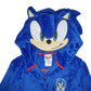 Sonic The Hedgehog Boys Costume Plush Fleece Robe, Sonic Blue, 45