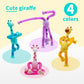 Sukipin Sucker Pop Tube Giraffe, 12 Pack Telescopic Giraffe Suction Cup Toy, Giraffe Pop Tube Fidget Toy, Pop Tube Animals For T