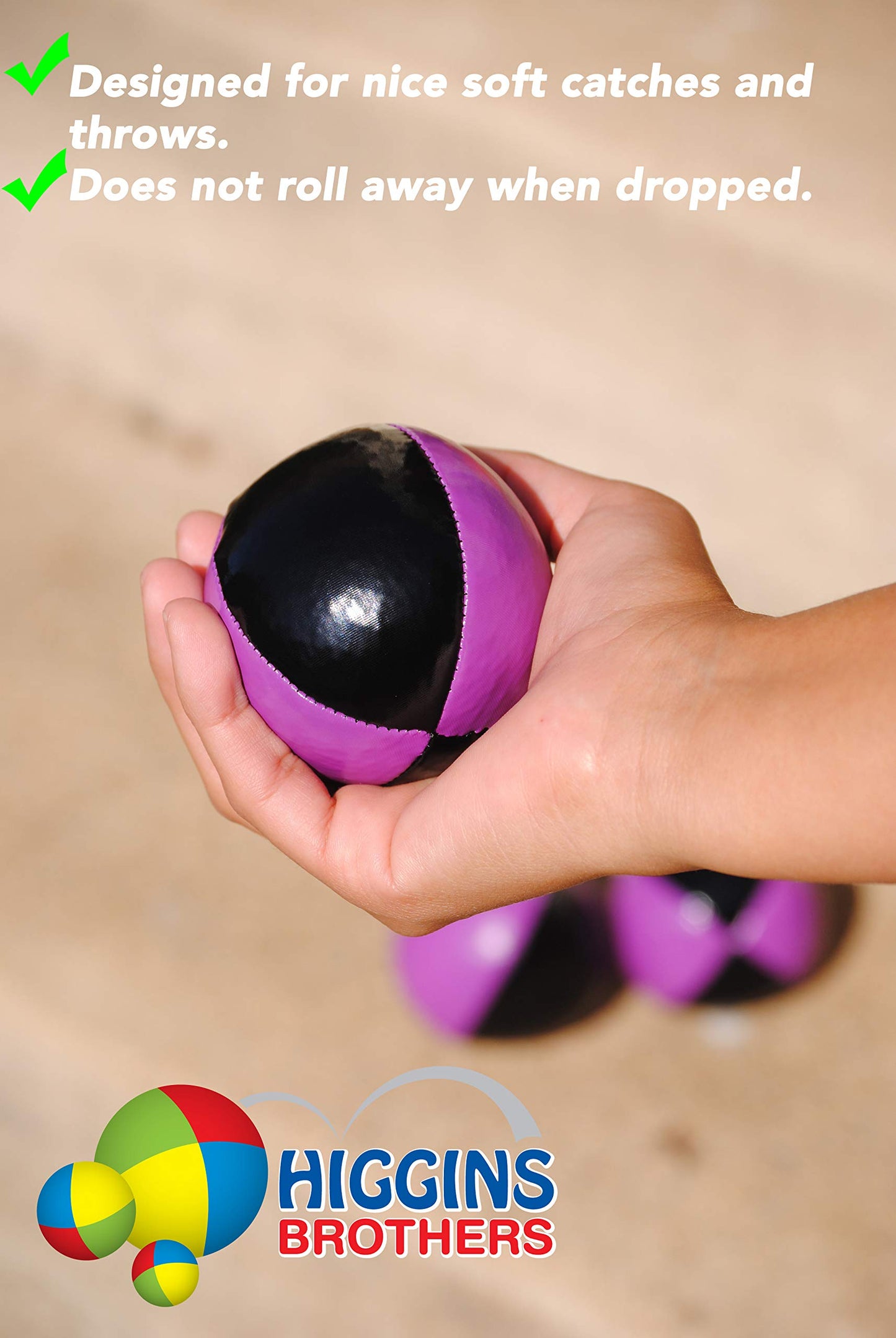 Juggling Balls Professional Style Set of 3 - How to Juggle Kit with Bean Bags for Juggling for Beginners with Vibrant Colors, Gr