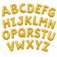 PartyloonZ 16 Inch Golden Alphabet Foil Balloon, A to Z Letters (26 PC Pack), Birthday and Anniversary Party Decoration Items, f