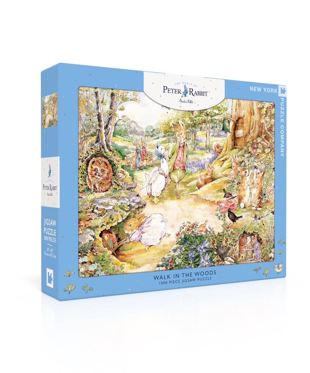 New York Puzzle Company - Beatrix Potter Walk In The Woods - 1000 Piece Jigsaw Puzzle For Family Game Nights By Beatrix Potter