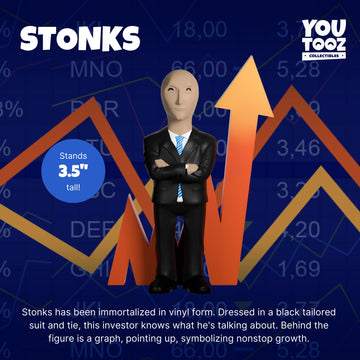 Youtooz Stonks 3.5'' Inch, Stonks Vinyl Figure Meme Collection