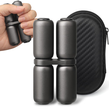 Handheld Fidget Hand Roller Toy, Metal Hand Fidget Spinner For Kids Adults, Fidget Toys Stress Relief, Hand Grip Strengthener, Portable Edc Silence Toy For Office Travel Classroom Black(Black