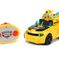 Jada Toys Transformers Rescue Bots Academy Bumblebee RC Car - Plastic, Radio Control, Model 30853, Perfect for Kids and Adults