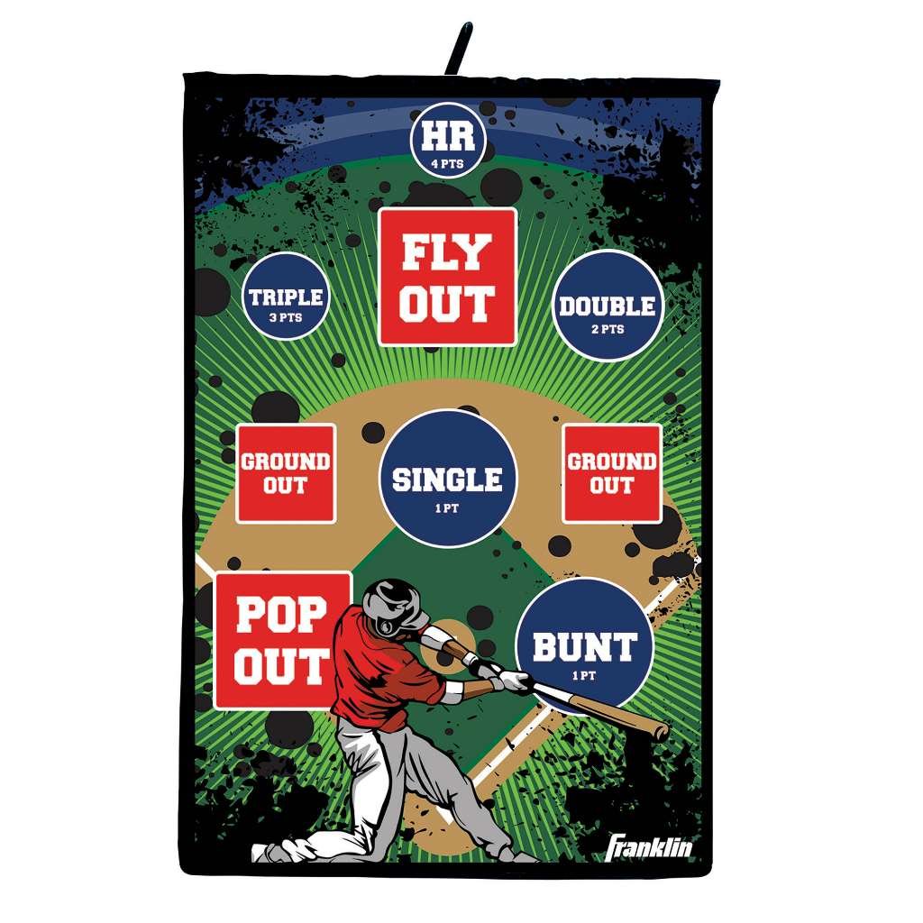 Franklin Sports Baseball Target Game - Kids Baseball Target Toss Game - Boys + Girls Indoor Game - Soft Baseballs Included - Over the Door tossing Target