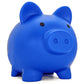 Cute Piggy Bank For Sbrvaniy Pig Money Bank Coin Bank For Boys And Girls My First Unbreakable Money Bank Large Size Decoration Savings Christmas, Halloween, Birthday Gift (Navy Blue)