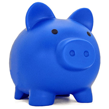 Cute Piggy Bank For Sbrvaniy Pig Money Bank Coin Bank For Boys And Girls My First Unbreakable Money Bank Large Size Decoration Savings Christmas, Halloween, Birthday Gift (Navy Blue)