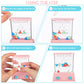 Zhanmai 16 Pcs Handheld Water Game Arcade Water Ring Toss Water Tables for Beach Toy Party Favor Fun Game, Without Water (Macaro