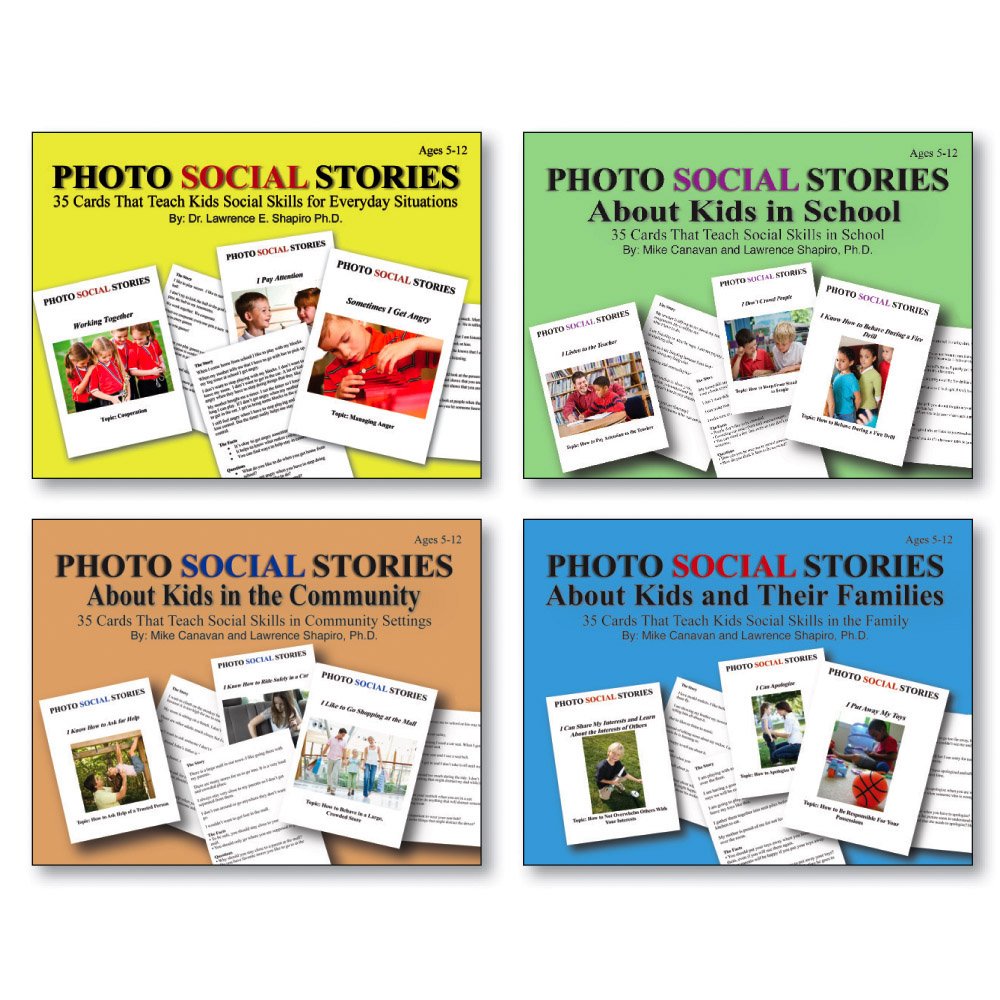 Photo Social Stories Card Set Of 4