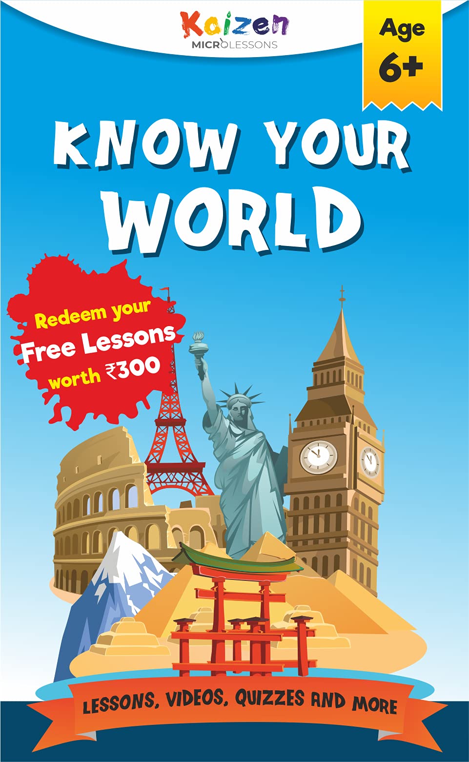 Kaizen MicroLessons Kid Smart Card Game. (Know Your World Smart Cards)