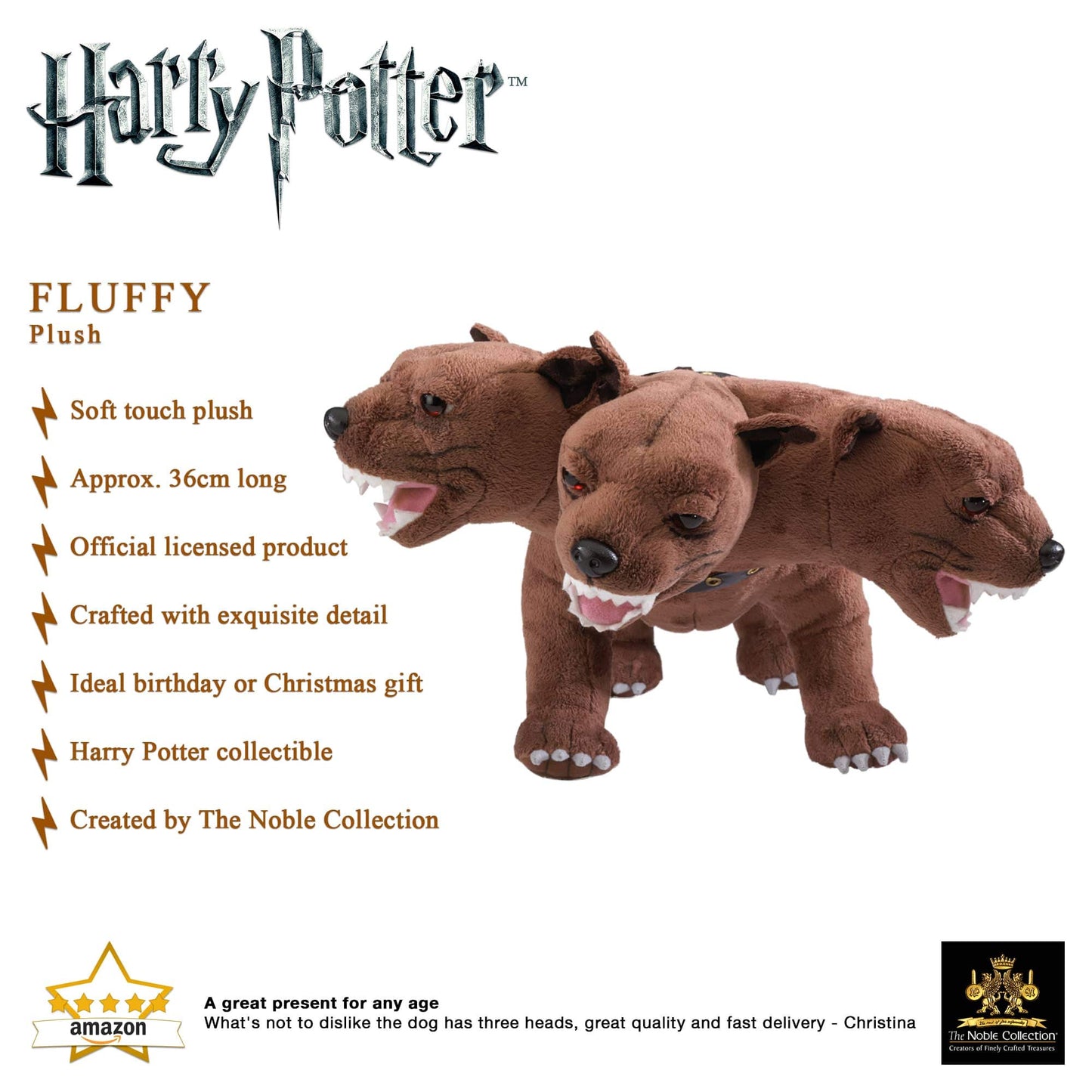 The Noble Collection Harry Potter Fluffy Collector Plush