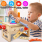 Kaodezhu Wooden Tool Set Montessori Toys for 2 3 4 5 Year Old Boy, 29Pcs Stem Toys Toddler Educational Toys Age 2-3, Tool Bench