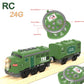 Z MAYABBO Train Toy Remote Control Locomotive, Electric with Sound & Lights, 4.3x4.1x2.8 inches, Green, Model AU1888