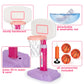 Basketball Hoop Indoor Outdoor Toys For Toddlers 1-3, Kids Basketball Hoop With 3 Balls, Adjustable Mini Basketball Goal, Christ