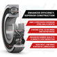 FastEddy Bearings Compatible with Traxxas 8950X Steel CV Driveshafts (Maxx) Sealed Bearing Kit