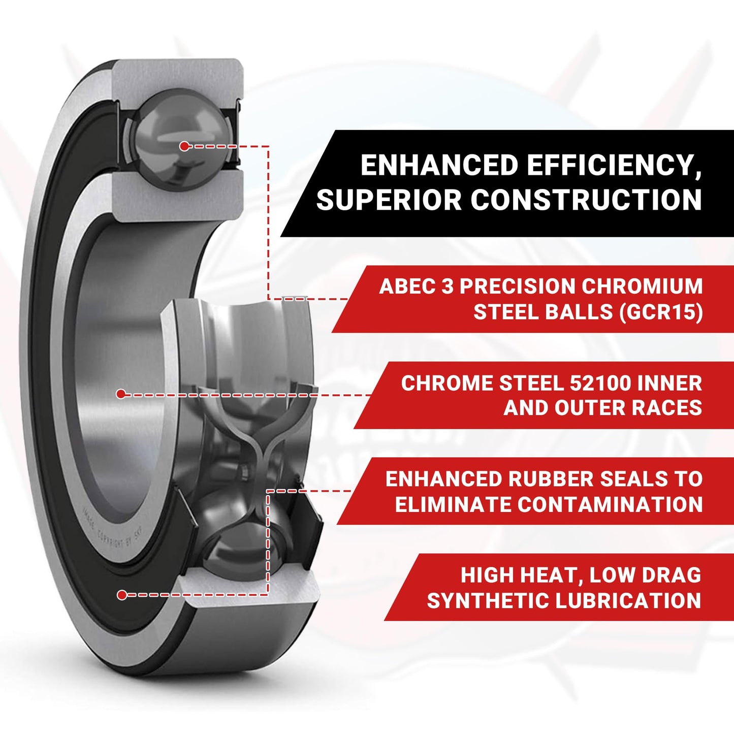 Fasteddy Bearings Compatible With Arrma Kraton 6S Blx Sealed Bearing Kit