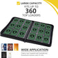 Card Binder 9 Pocket with Zipper 360 Pockets Trading Card Holder Book  enhanced PU Cover Zip Folder Binder for TCG  MTG Sports Cards  Game Cards (Greens)