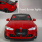 Erbadihago Toy Cars Compatible For Bmw M4(M Performance Parts ) 1/32 Metal Model Car Pull Back Car Toys With Light And Sound Toy