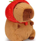 Ozif Cute Capybara Plush Kawaii 10 Inch Capybara Stuffed Aniamls Toys With Turtle Backpack, Bread And Strawbery Toys Gifts For B