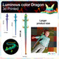 Meet Gladness 30 In 3D Printed Dragon, 30Inch Dragon,3D Dragon Toy,Large Dragon Present,Ariculated Crystal Dragon(Luminous Rainb