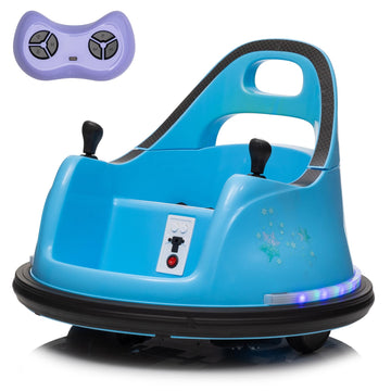 Luibas Kids Ride On Bumper Car For Toddlers, 12V Kids Ride On Toy Car With Remote Control, 2 Playing Modes,360 Degree Spin,Bumpi