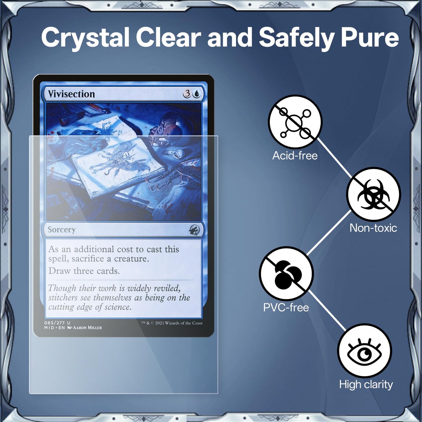 600ct MTG Matte Card Sleeves & 600ct Clear Card Sleeves  TCG Magic Deck Sleeve for Trading  Game Cards