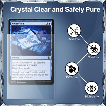 600ct MTG Matte Card Sleeves & 600ct Clear Card Sleeves  TCG Magic Deck Sleeve for Trading  Game Cards